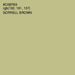 #C0BF89 - Sorrell Brown Color Image